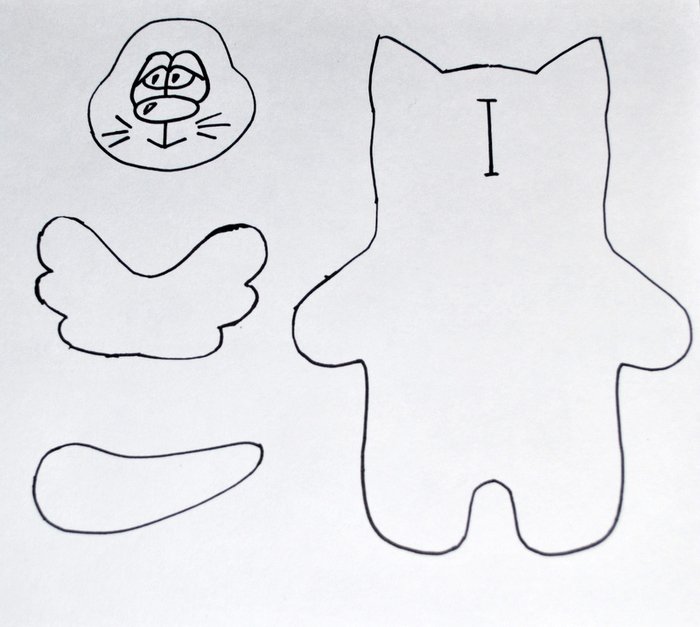 Выкройка кота