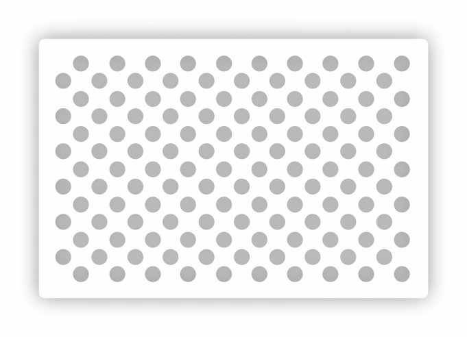 Трафарет горох