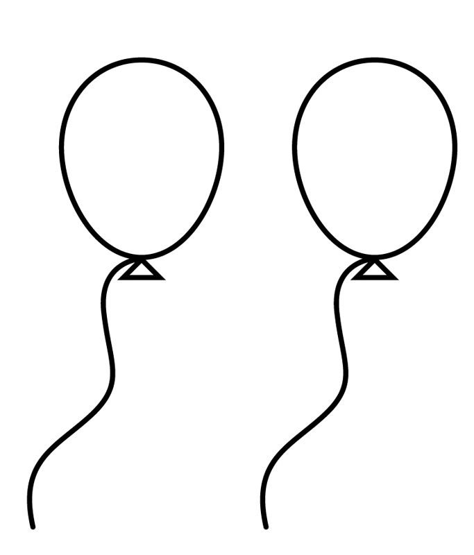 Шарик раскраска для детей