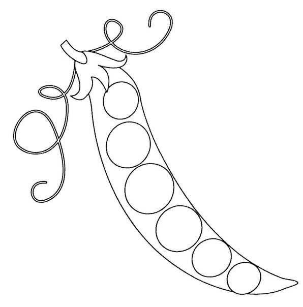 Горох картинка для детей раскраска