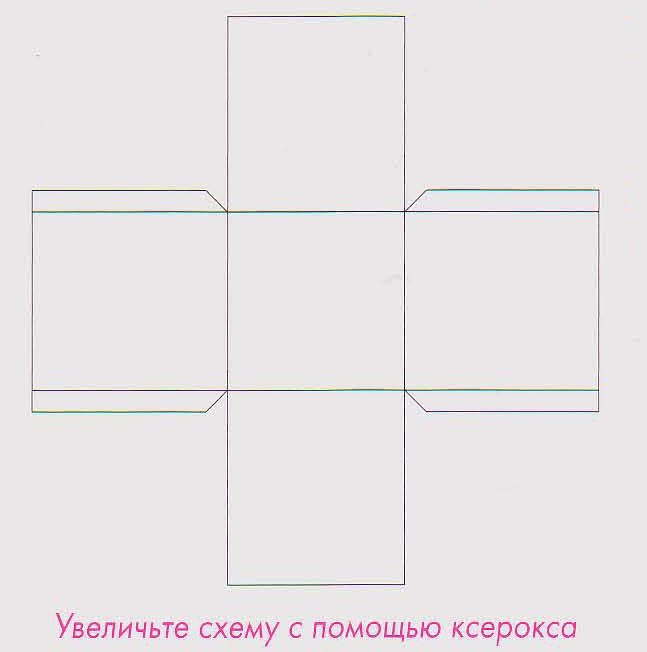 Развертка квадратной коробочки