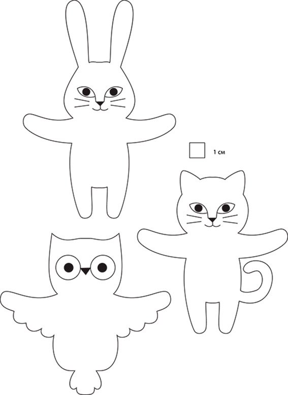 Бумажные котики для вырезания