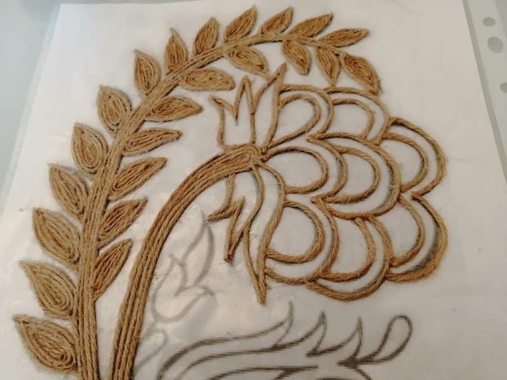 Узоры из джута