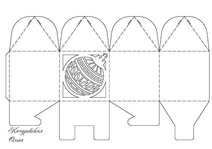 Развертка подарочной коробки