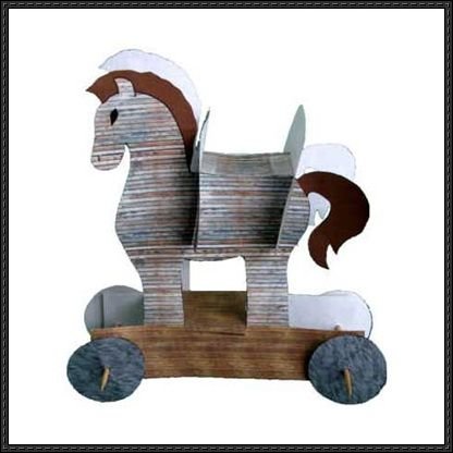 Троянский конь из бумаги