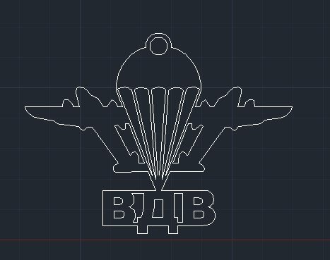 Трафарет ВДВ