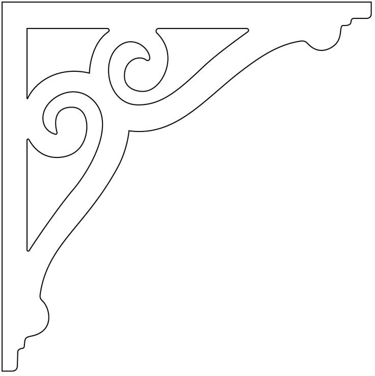 Трафарет угловой