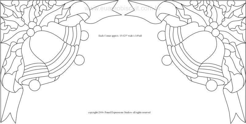 Новогодние эскизы для витражей