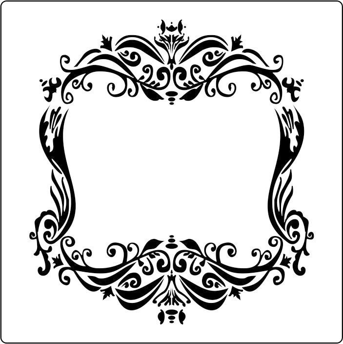 Трафарет в винтажном стиле