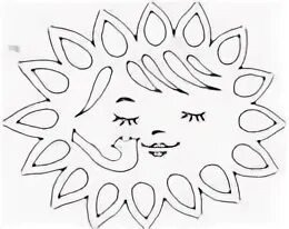 Вытынанка солнце