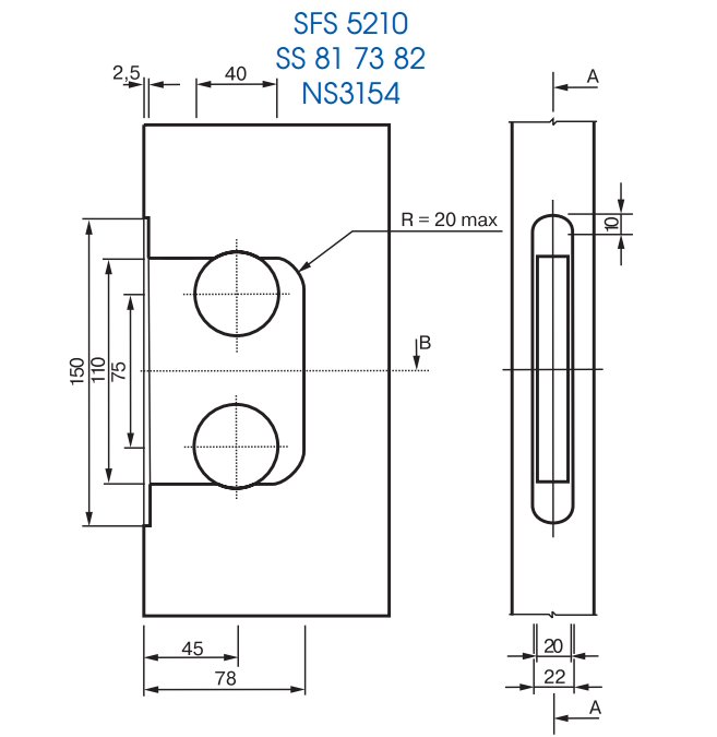 Роликовая защелка Abloy 4238