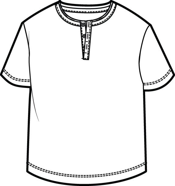 Рубашка раскраска для детей