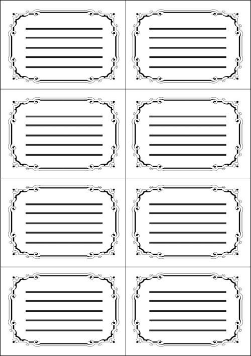 Наклейки для подписывания тетрадей