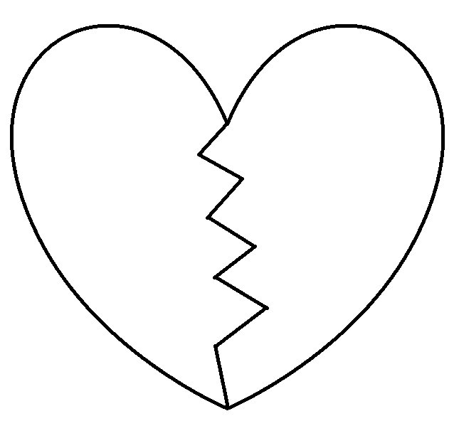 Сердечко шаблон