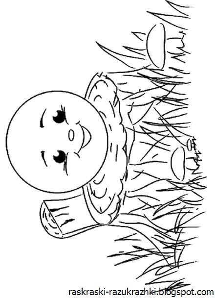 Колобокрасскраска для малышей