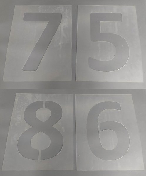 Наклейки с нумерацией этажей