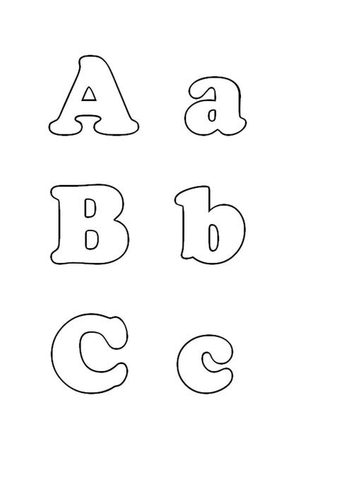 Алфавит трафарет