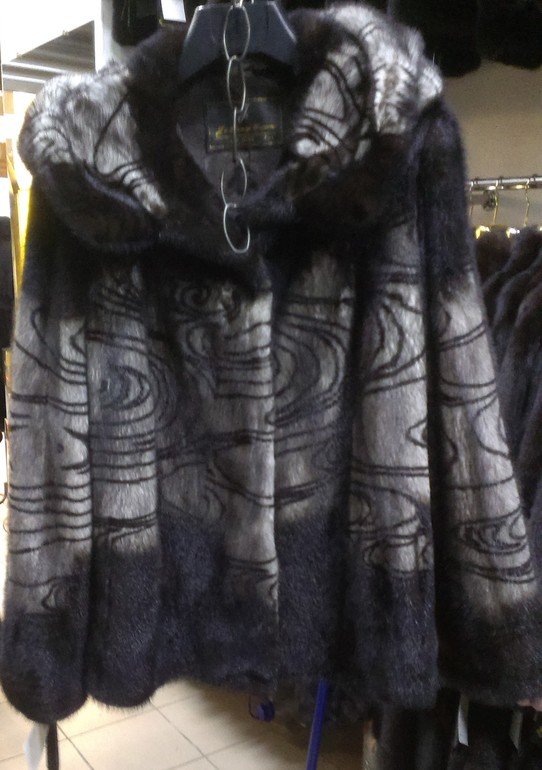 Шуба черный бриллиант