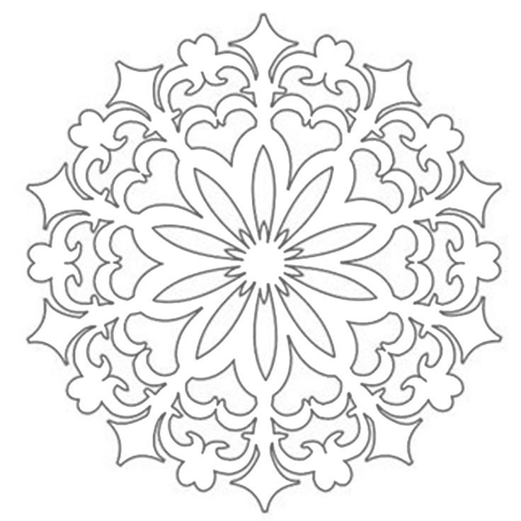 Трафареты узоров для вырезания