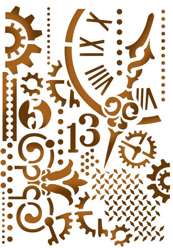 Трафареты для декора часов