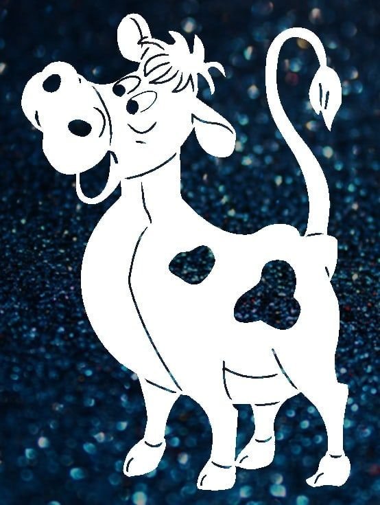 Трафарет быка