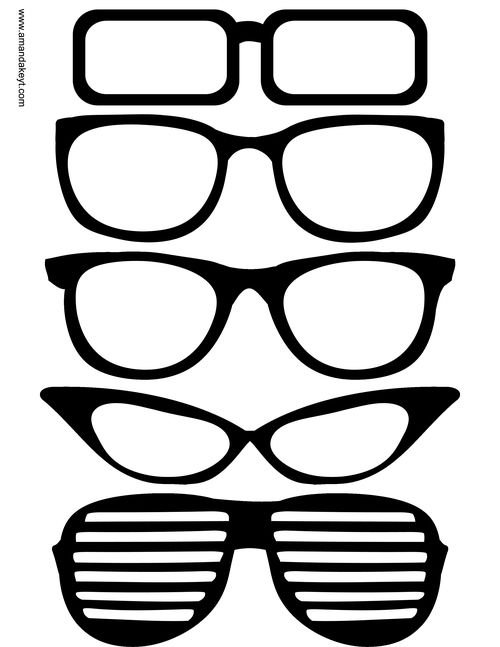 Очки макет