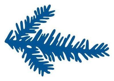 Еловые веточки для украшения окна