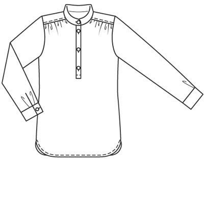 Выкройка мужской рубашки