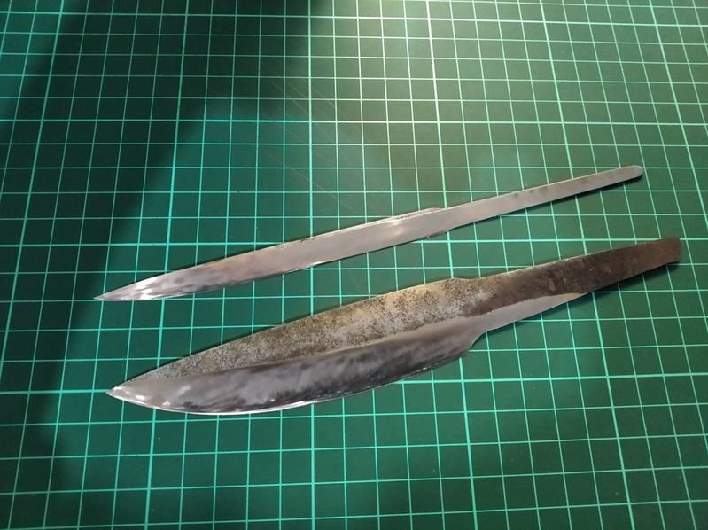 Якутский нож профиль клинка