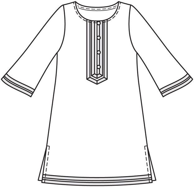 Русские рубахи для раскрашивания