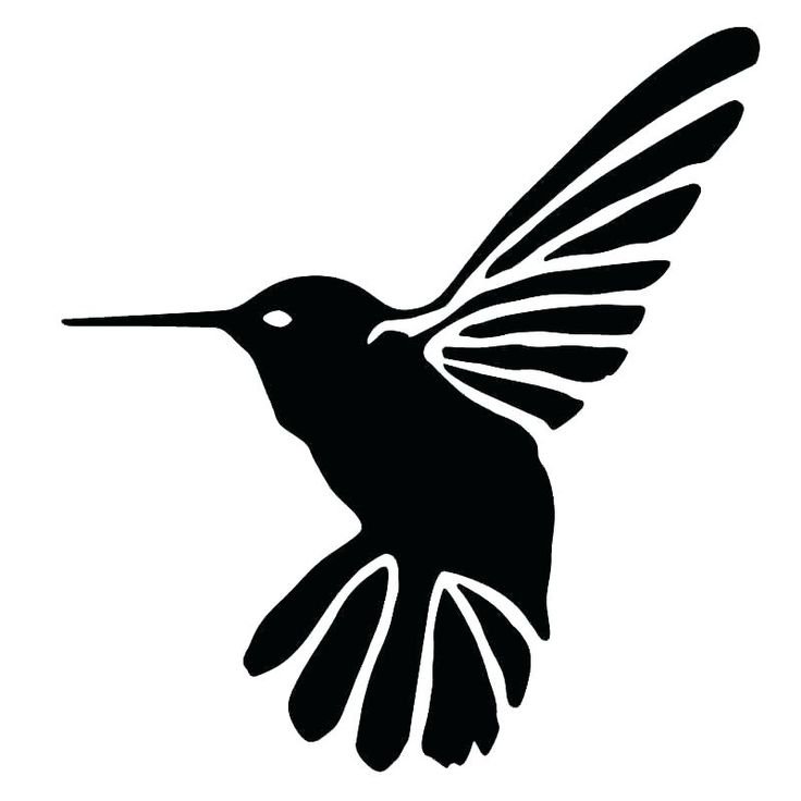 Трафарет птицы