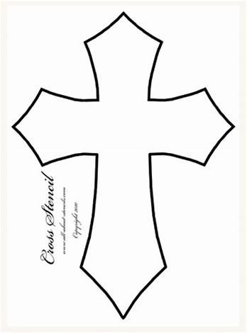 Православный крест трафарет