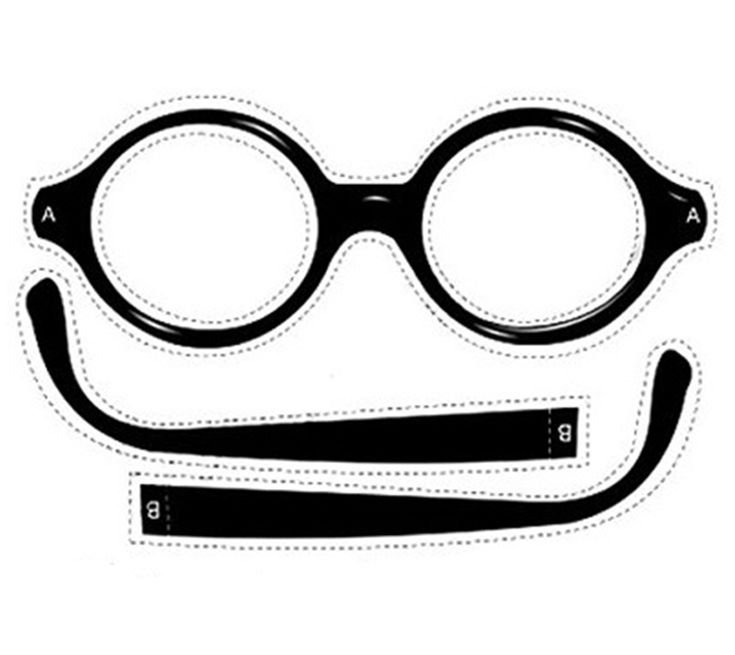 Трафарет очков