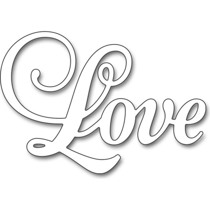 Трафарет Love