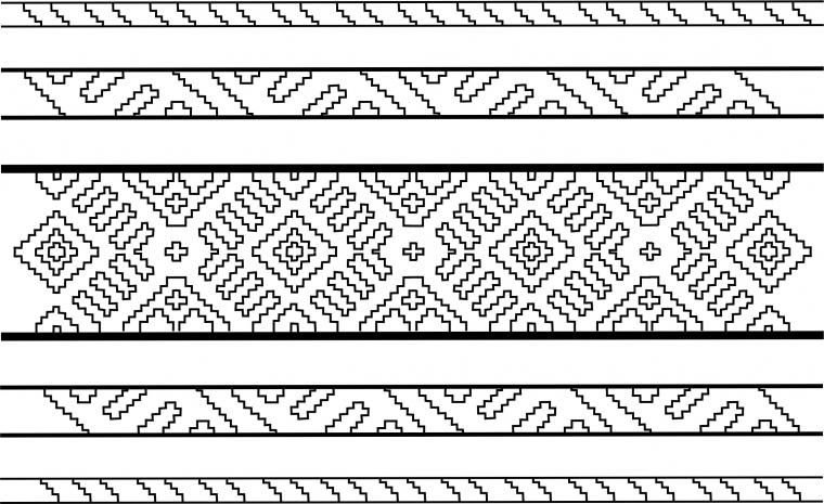 Узор в полосе