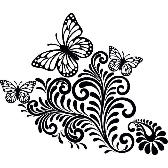 Черные узоры