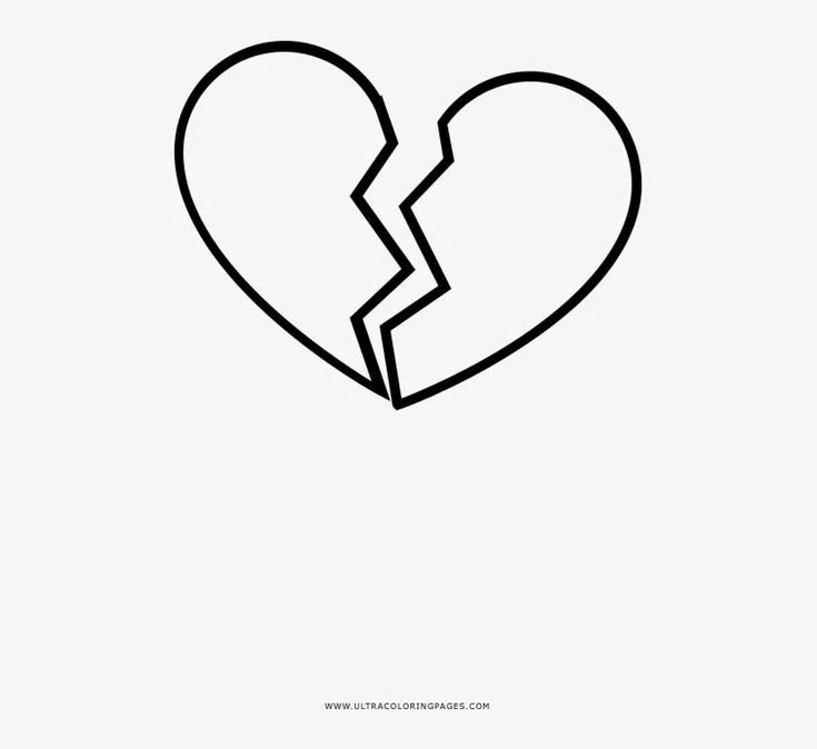 Сердце для срисовки