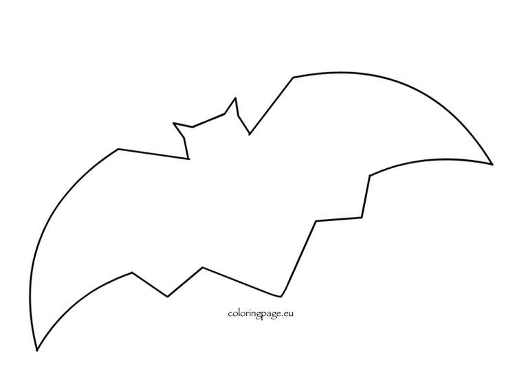 Шаблон летучей мыши на Хэллоуин