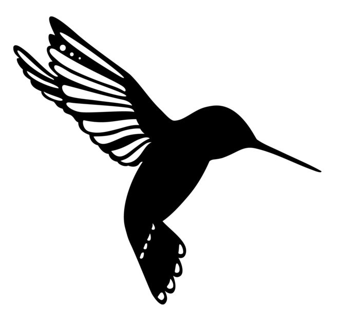 Колибри силуэт