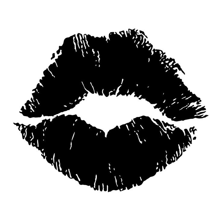 Губы черно белые