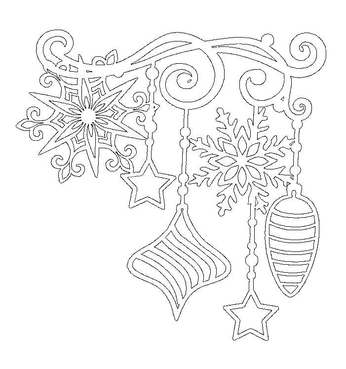 Новогодние узоры на окна