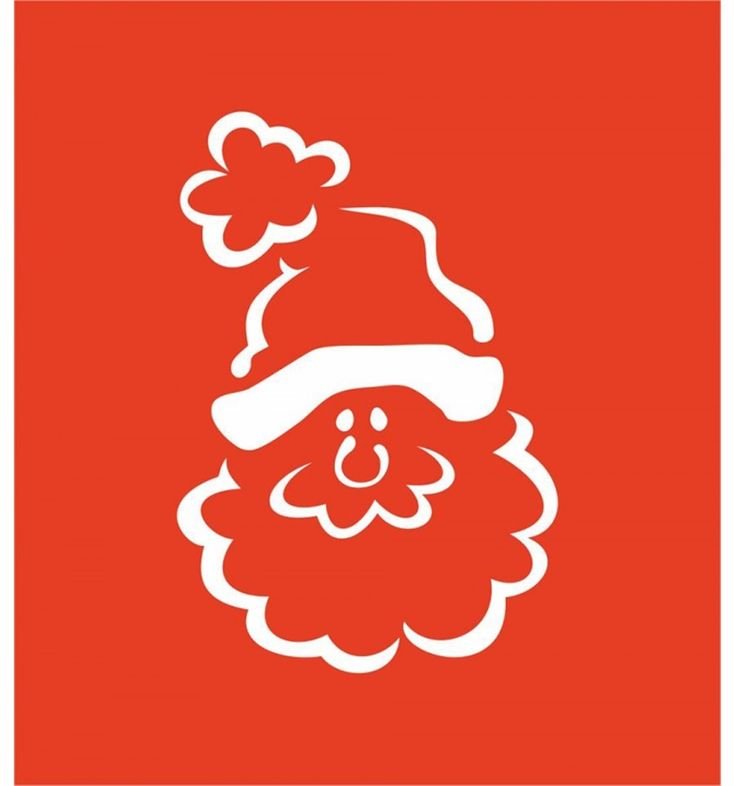 Силуэт Деда Мороза