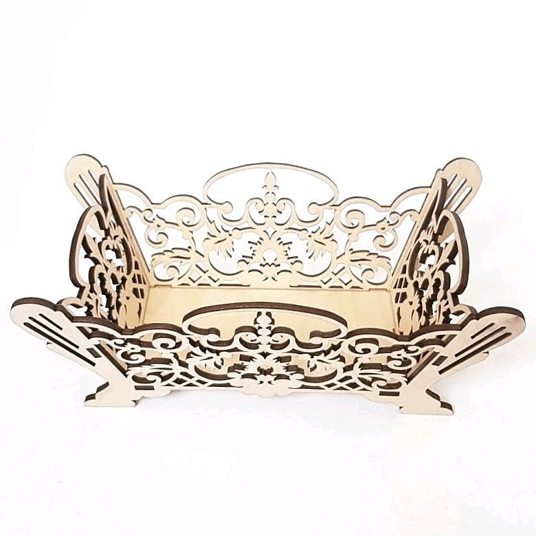 Конфетница из фанеры лазерная резка