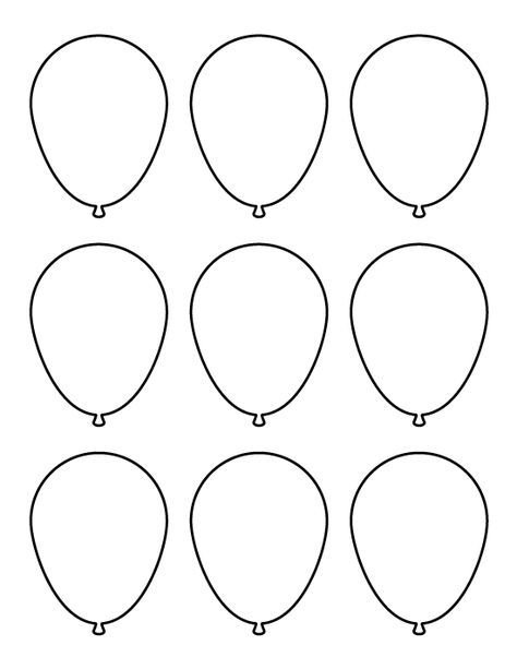 Трафареты воздушных шаров для вырезания