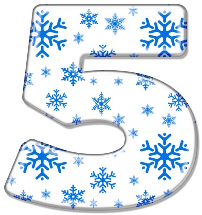 Зимние цифры