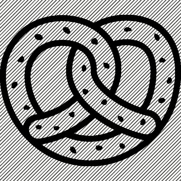 Крендель раскраска