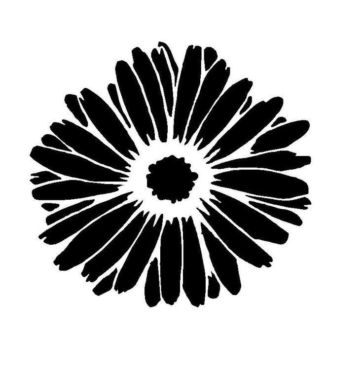 Цветок силуэт