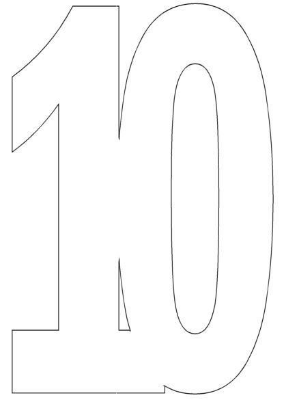 Цифры трафарет для вырезания