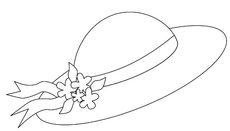 Шляпа раскраска