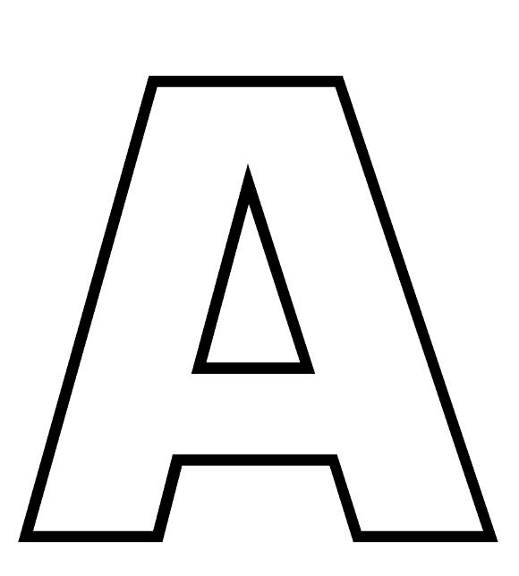 Трафарет букв